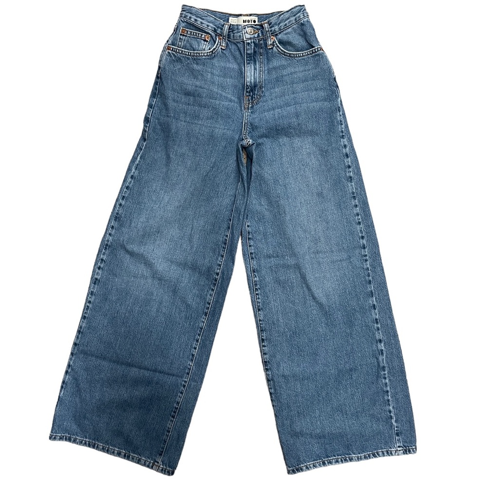 Topshop MOTO wide leg jeans. Size 24